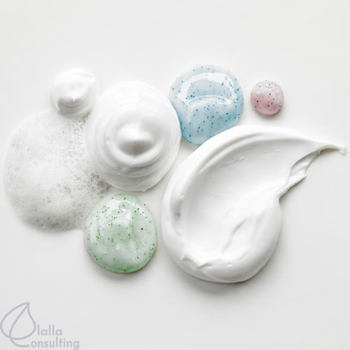 Premium cosmetic products shown with formulation textures. 500X500 Premium cosmetic products shown with formulation textures. 500X500